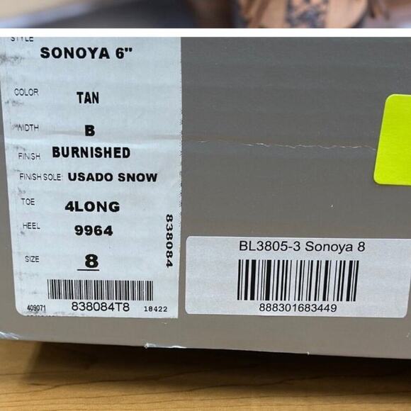 Old Gringo Sonoya 6" Ankle Booties Tan Leather & Python Inlay Size 8 With Box - Picture 12 of 12